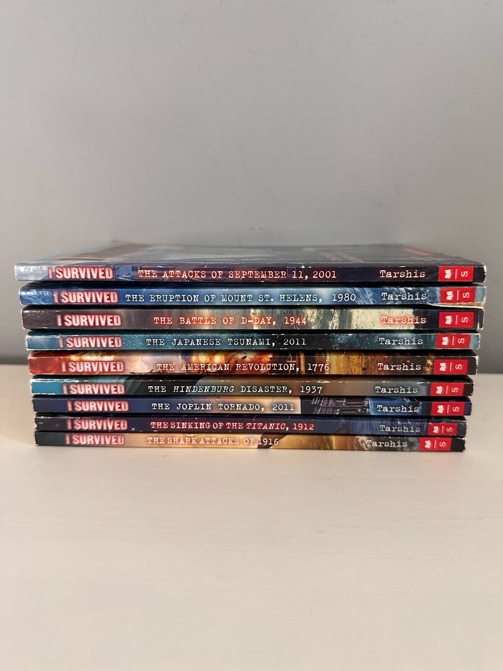 I Survived Paperback Books x 9, Lauren Tarshis, Historical Fiction Age 8-12